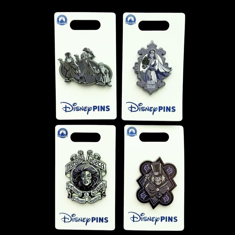 Disney Parks Haunted Mansion 4 Pin Lot 2025 Madame Leota Bride Ghosts NEW